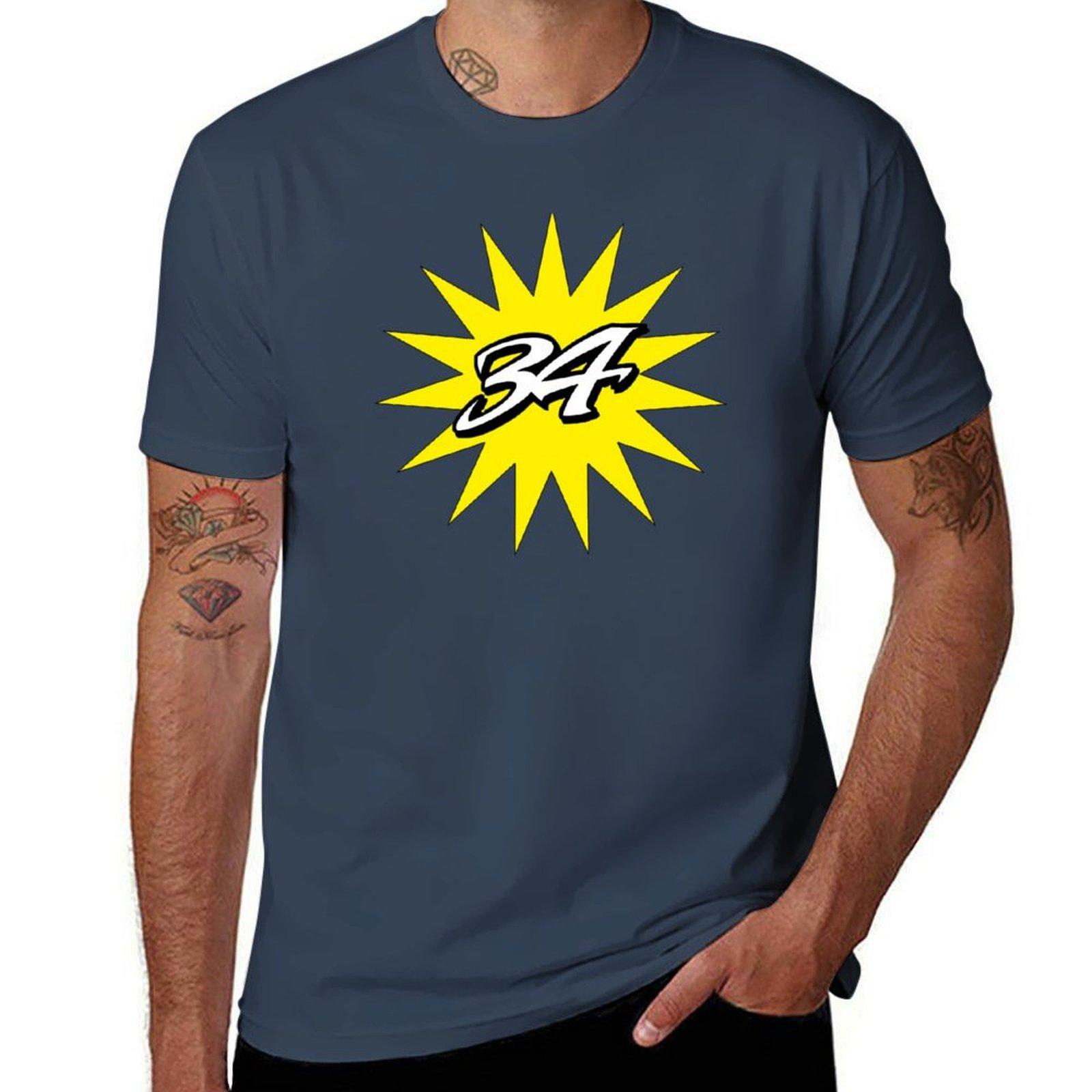 Kevin Schwantz 34 Tshirt Light Athletic Short Sleeve Tee Shirt S