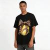 Leopard Print Bow Softball Graphic Casual Top Pure cotton T-shirt