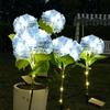 Solar Garden Lights Outdoor Waterproof LED Hydrangea Flower Light Villa Courtyard Decoration Lawn Landscape Lighting Solar Lamp