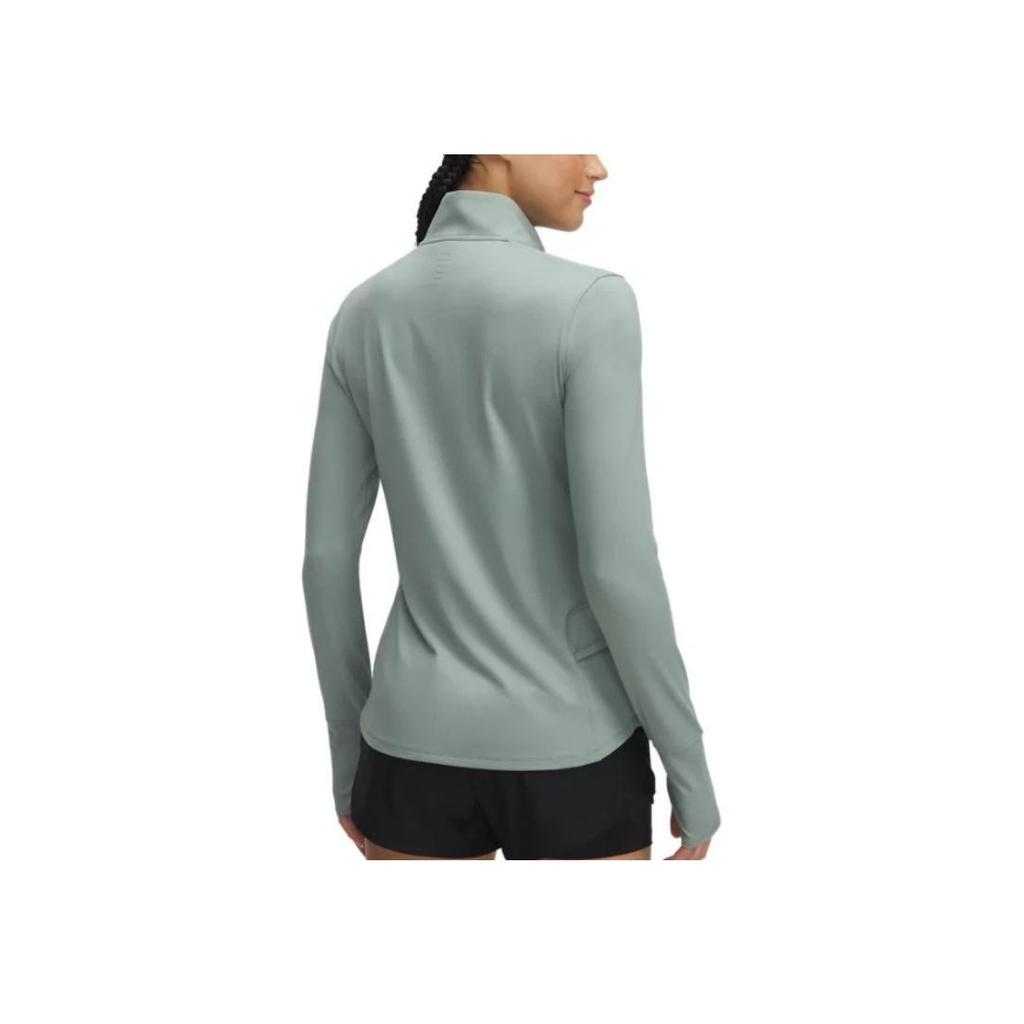Under Armour Qualifizierer Modisch Bequem Laufen Schlanke Passform Langarm T-Shirt Damen Oberteile Limettengrün 1379349-348