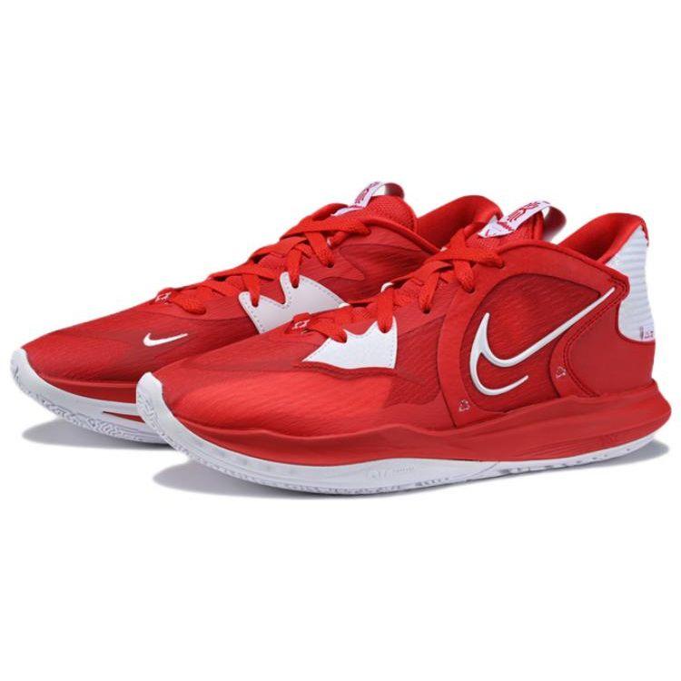 Nike Kyrie Low 5 Anti-Twist Fashion Versatile Shock Absorption Non-Slip Wear-Resistant Low-Top Basketball Shoes Unisex Basketball Shoes Red DX6565-600