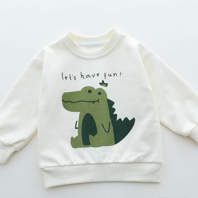 Spring Baby Infant Clothes Outfits 6 To 12 Months Dinosaur Zipper Hooded Jackets T-shirts Pants Toddler Sets Kids Bebe Tracksuit