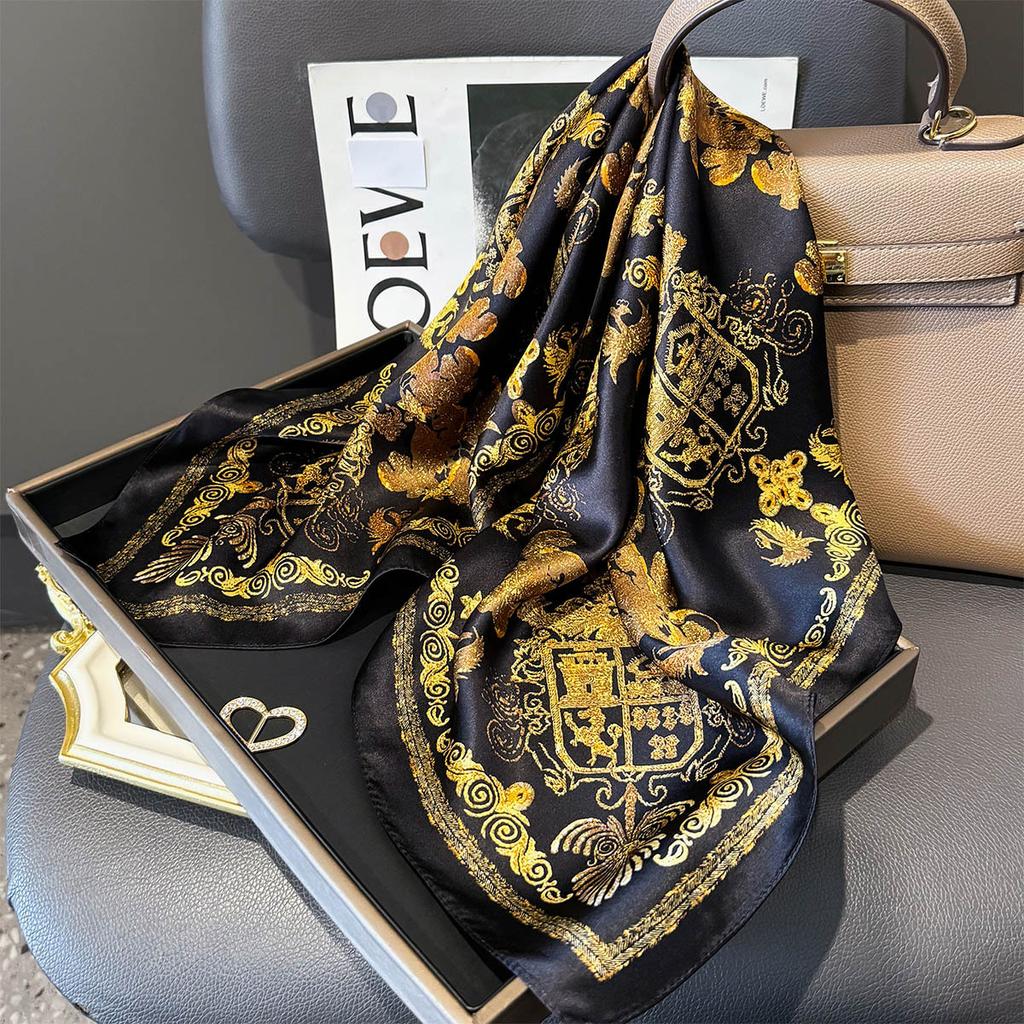 New 100% Natural Silk Scarf Women Neck Hair brand Pashmina Foulard Female Bandana Scarves Hijab Shawl Wraps Square Headkerchief