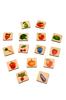 Wooden Memory Game - Fruits and Vegetables
