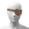 Medieval Leather Eye Patches Vintage Embossed Eye Covers Halloween Medieval Eyewear Accessory for Men LARP Role Playing