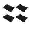Black Bar Mats Dish Drying Mats for Countertop Anti Slip Cocktail Service Spill Mats for Bartending Home Kitchen