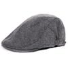 Adjustable Newsboy Caps Solid Color Flat Visor Cap Retro Vintage Berets Hat  Women