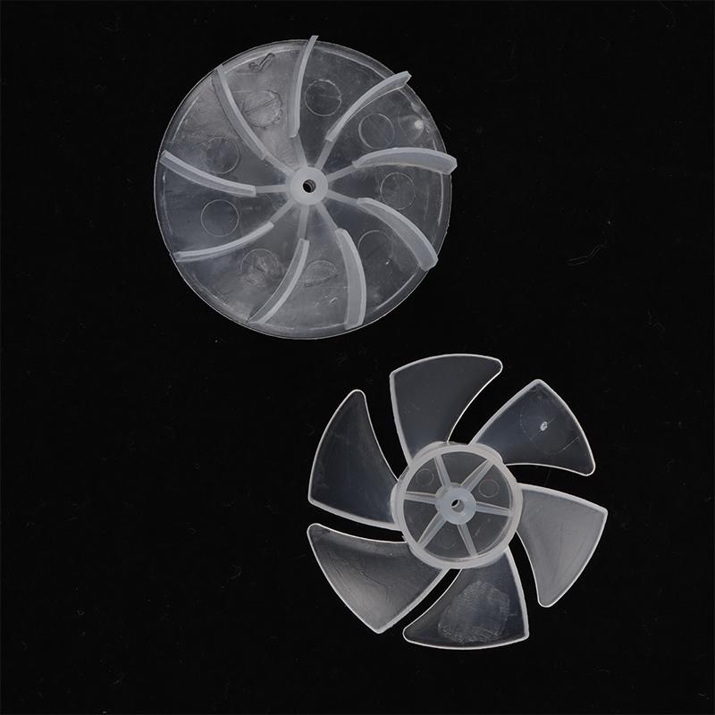 Pequena Potência Mini Lâmina de Ventilador de Plástico 4/6 Pás Potência Motor de Secador de Cabelo Folha de Ventilador Para Acessórios de Motor de Secador de Cabelo