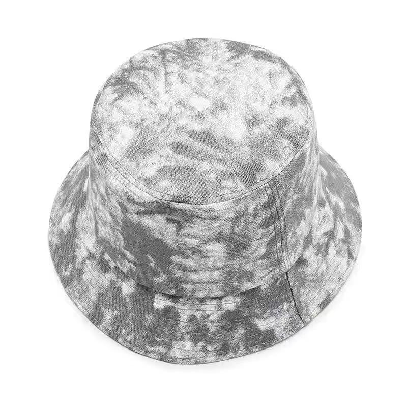 Cool Women Spring Summer Cotton Bucket Hats Lady Tie Dye Outdoor Colorful Panama Fisherman Cap Hat For Women