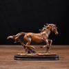 Portable Resin Feng Shui Lucky Horse Statue Attract Wealth Good Luck Office Ornaments Small Horse Sculpture Living Room