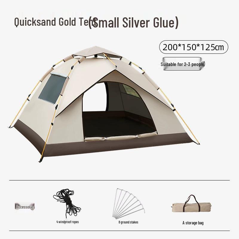 Portable Pop-Up Camping Tent with Sun & Mosquito Protection