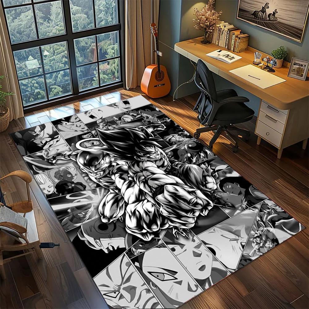Dragon Ball!Rug Carpet Large Area Rug Non Slip Washable Floor Mat Gamer Room Bedroom Home Decor