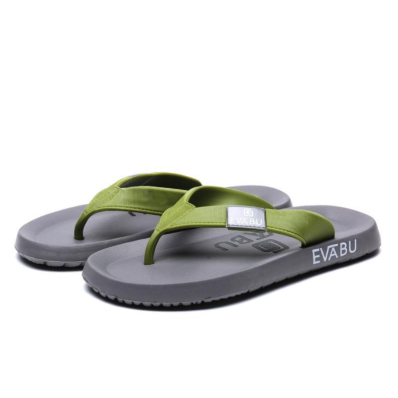 Summer new flip-flops men's non-slip soft-soled beach shoes EVA pinch slippers ins trendy men's sandals