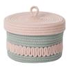 Large Capacity Cotton Rope Storage Box Handwoven Round Basket For Bedroom Living Room Decoration Multipurpose Organizer