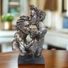 Mother & Father with Child Family Couple Love Statue Showpiece Idol for Home Living Room Decor Decoration & Gifting, 12 inch Height