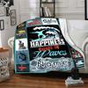 Surfing Happiness Come In Waves Home Customize Your Name Blankets Comfortable Soft Lightweight Allseason Multipurpose Blanket For Picnics Sofas
