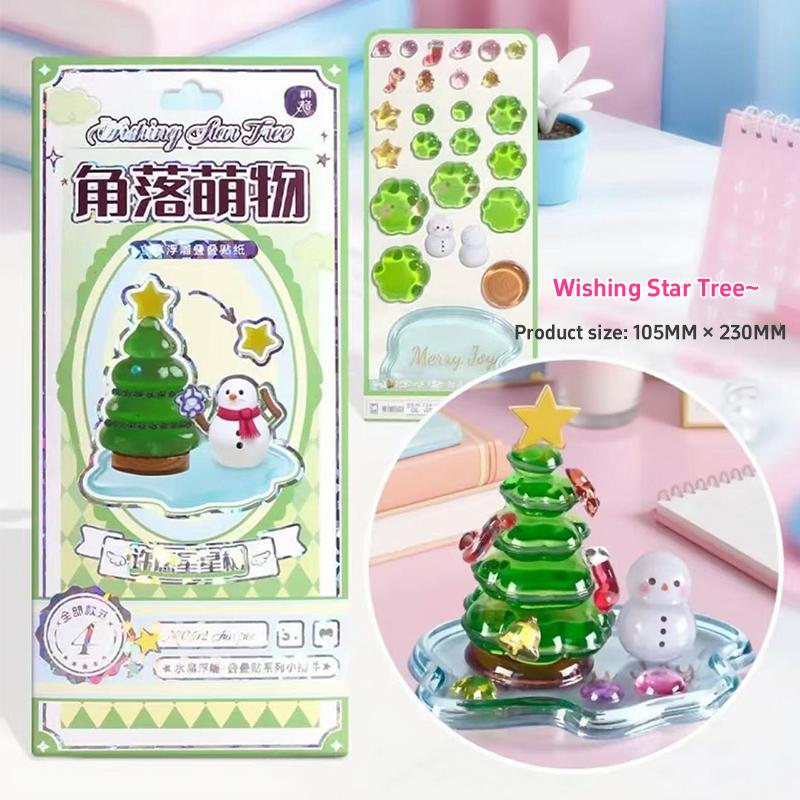 

3D Relief Folding Music Sticker Cute Cartoon Corner Decor Sticker Students Solid Sticker By Hand Diy For Notebook Computer Decor