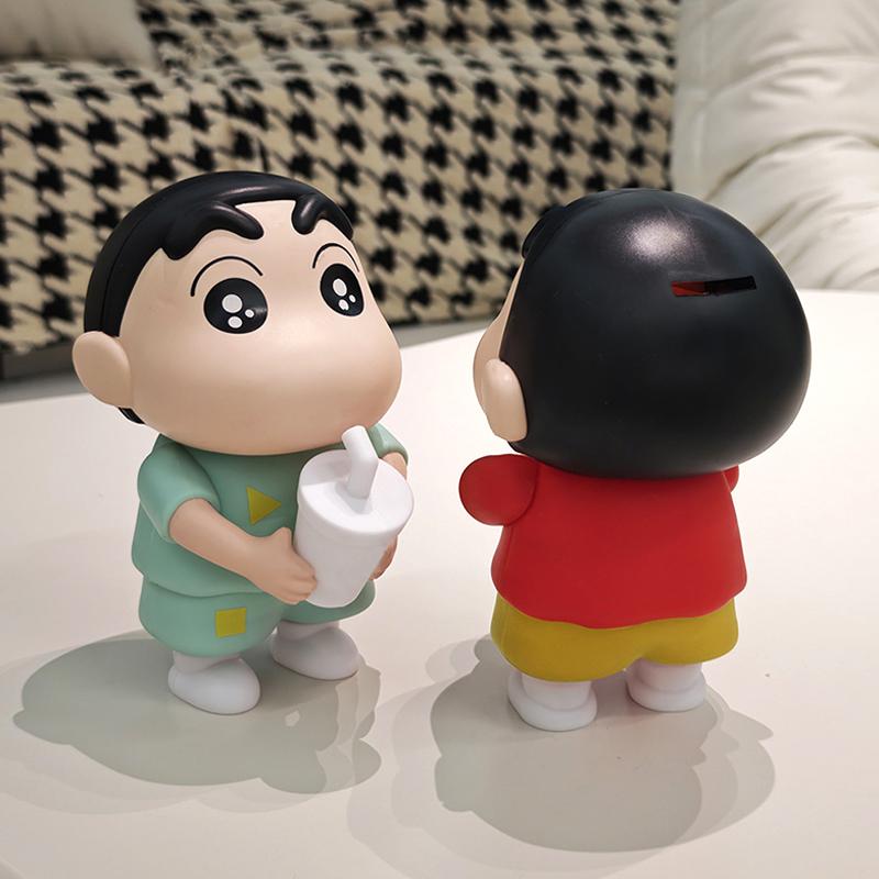 Shin-chan Lamp Toy Crayon Shin-chan Light Ornament Reading Light Funny Gifts Glow in The Dark Cartoon Lamp Decorations