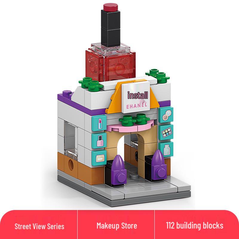 Lele Brothers Compatible Building Blocks: Educational Interlocking House Model for Kids