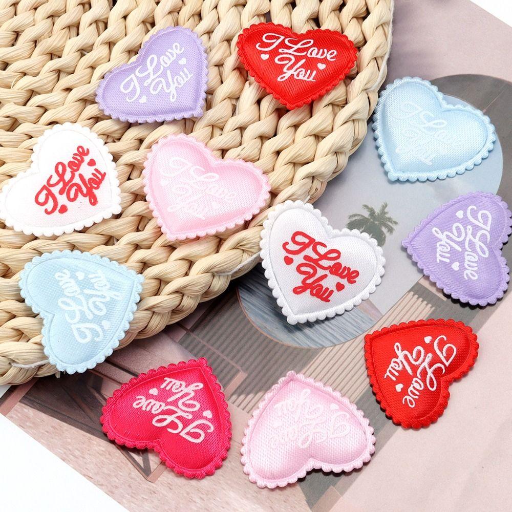 50PCS 35mm Diameter Satin Heart Petals Soft Texture Sponge Satin Material Wedding Petals Decoration Heart Shape