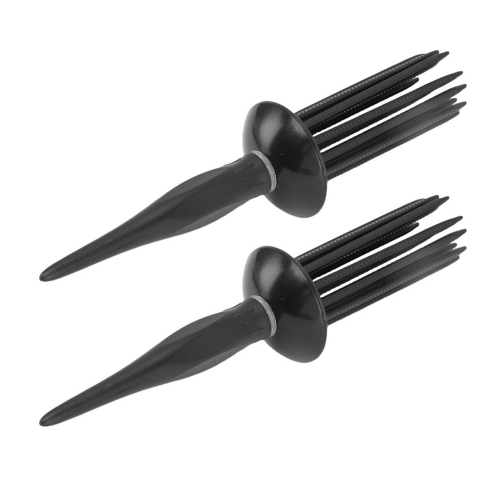 2pcs Professional Curl Defining Brush Easy Styling Hair Curling Tool Curling Roll Comb Salon Use