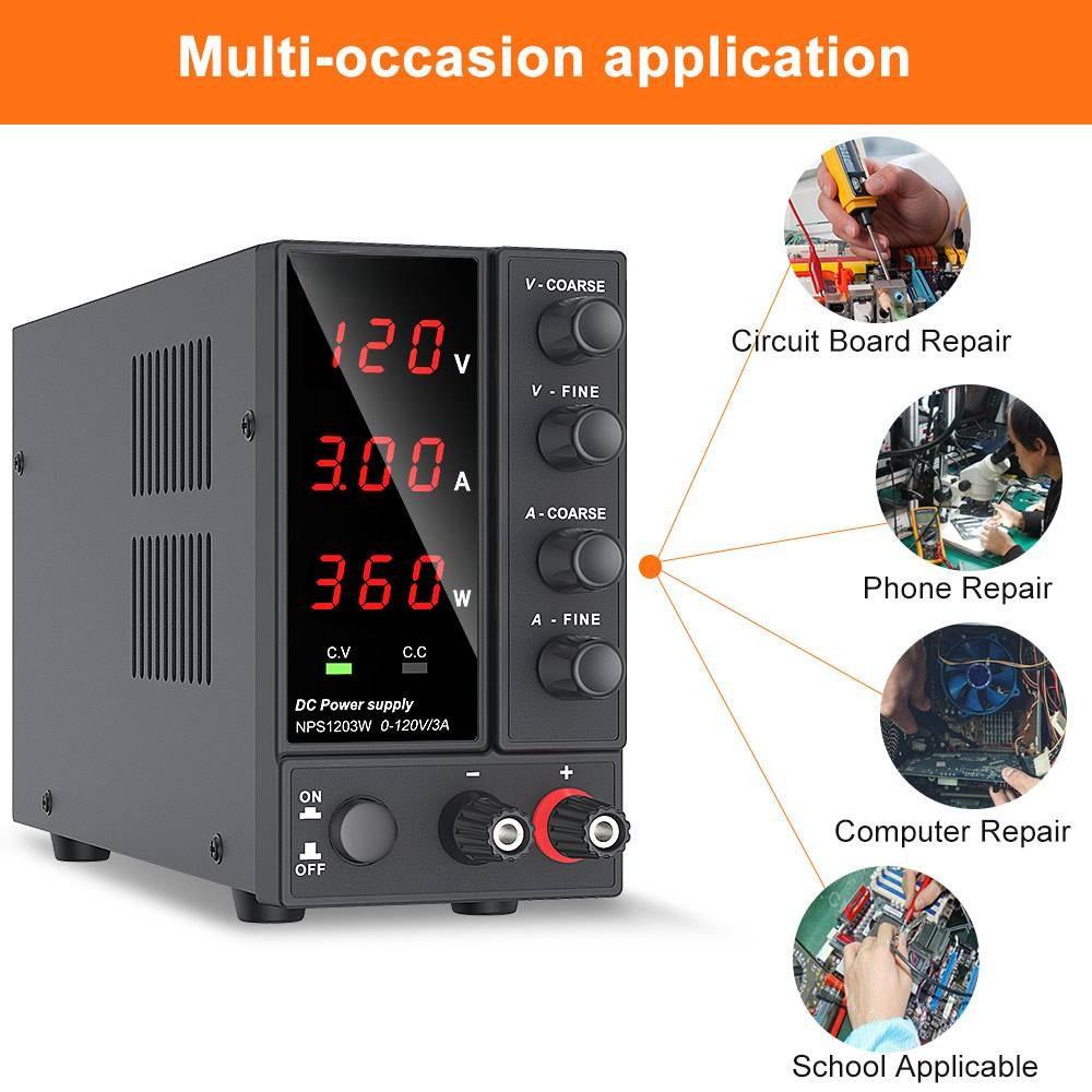 Adjustable Dc Power Supply Dual Digital LED Display Laboratory Power Supply Regulator Highly Accurate Display Source Power