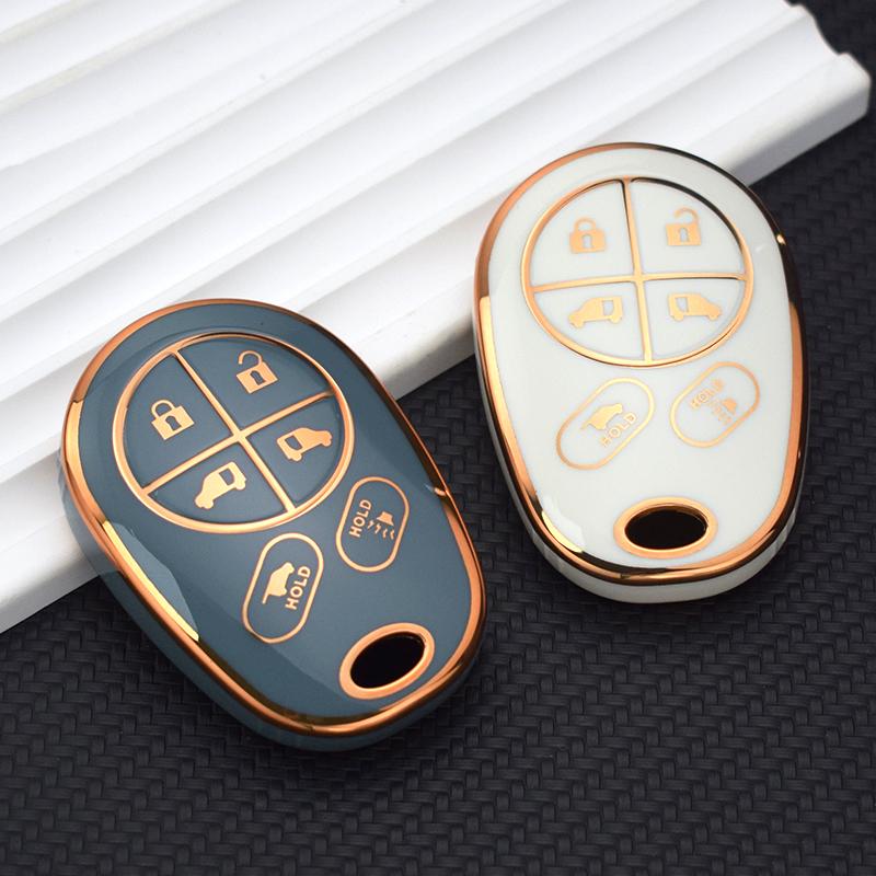 TPU Car Key Cover Case Shell Fob 1.For Toyota Toyota SE 2020 Sequoia Highlander XLE Auto Remote Smart Holder Protector Accessories