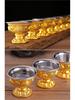 Bofu Auspicious Symbols Water Offering Cups Set with Liner - Holy & Purifying Dharma Protector Bowls