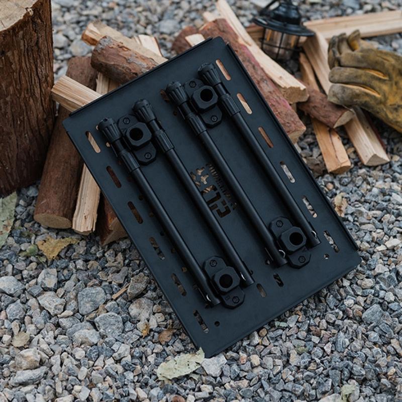 Adjustable Barbecue Desk Folding Table Portable Aluminum Alloys Folding Chair Outdoor Camping Desk Easy to Carry