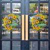 Sunflowers Wreath with Truck for Front Door, Artificial Spring Wreath for Farmhouse Outdoor Garden Wedding Decorations