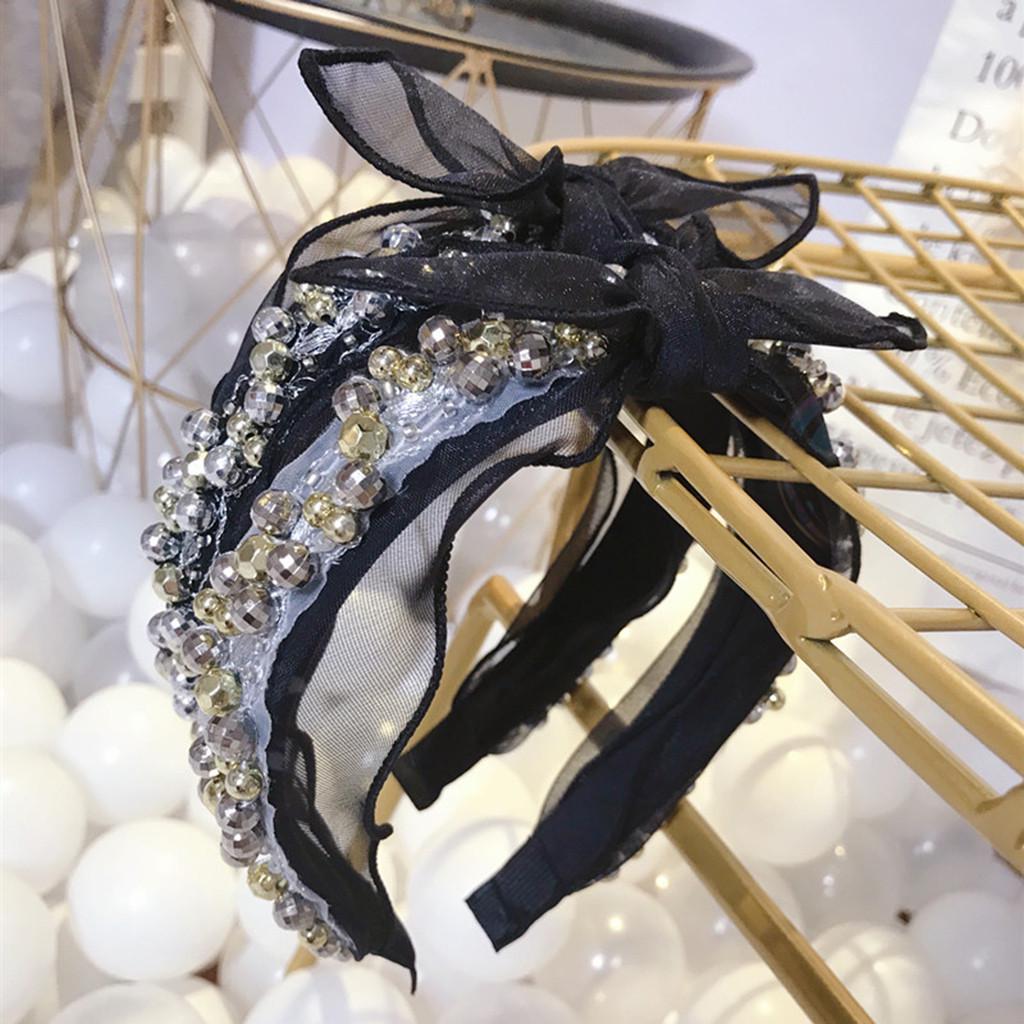 Buy Women's Crystal Headband Fabric Hairband Head Wrap Hair Band