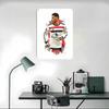 Marcus RashSports Car Football Art Metal Poster Customized Wall Art Retro Vintage Tinplate Signs for Man Cave Gaming Decoration