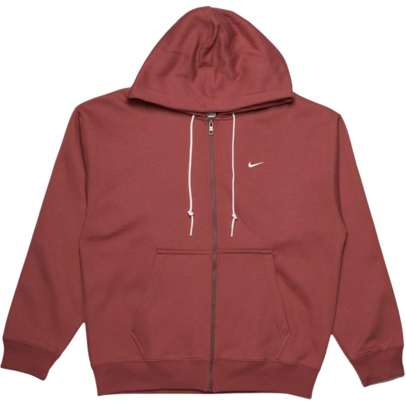New Nike NRG Solo Swoosh Sweatshirt Unisex Brick Red DR0404-691