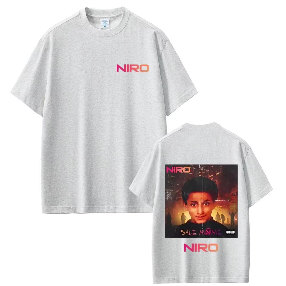 RapRapper Niro Sale Môme Album T Shirts Men Women 2026 Fashion luxury Streetwear Unisex Vintage Casual Pure Cotton Crewneck Top