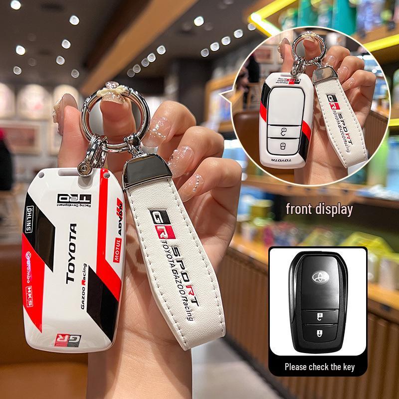 Pokrowiec na kluczyk Toyota Camry, Corolla, Levin, Avalon, Highlander, RAV4, CHR z metalową klamrą