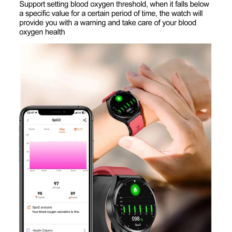 2025 NEW GT5 Smart Watch Air Pump Sphygmomanometer Heart Rate Thermometer Airbag Wristband Call Reminder Health Watch