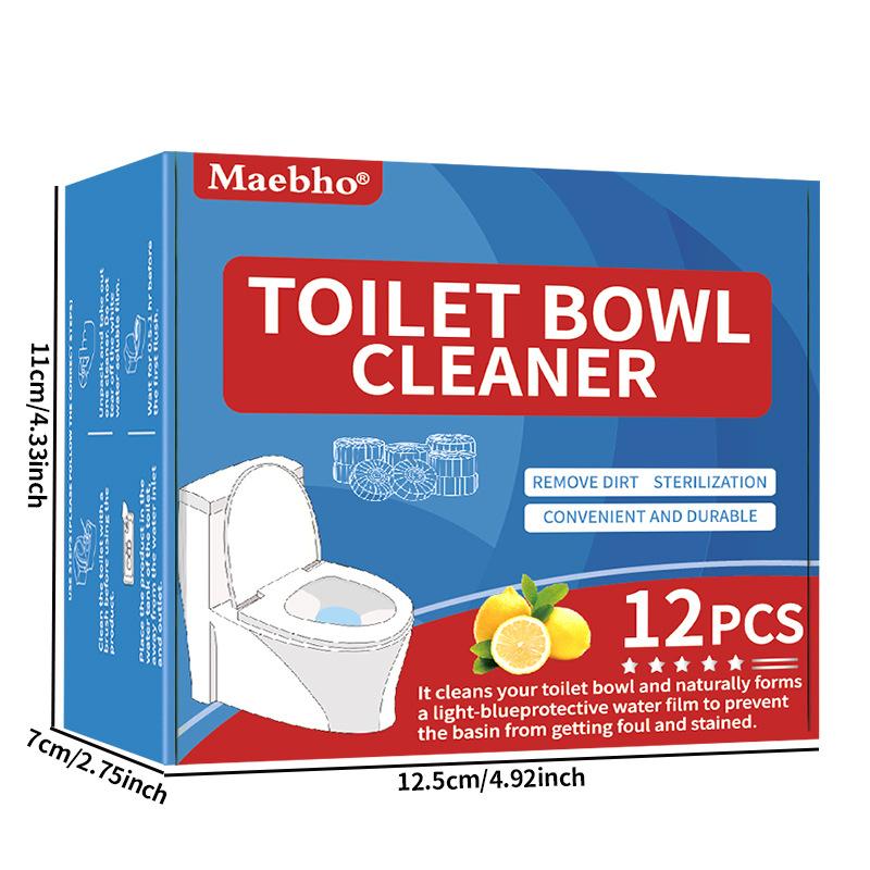 Eco Friendly Toilet Cleaning Block Lightweight Deep Cleansing Long Lasting Aroma Easy To Use Portable Blue Bubble Cleaner