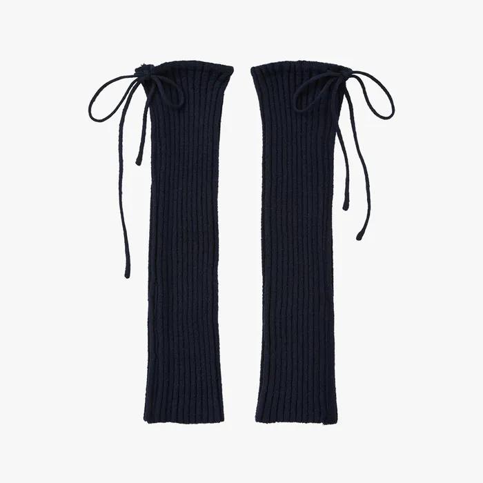Drawstring Leg Warmer - Navy