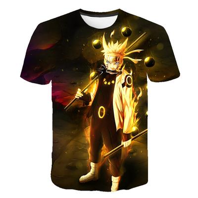 Naruto Summer pánské dámské Nové topy s krátkým rukávem Výrobci velkoobchod 3DT Košile dětské přeshraniční přímé dodávky