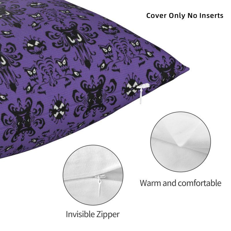 Custom Halloween Haunted Mansion Pillow Case 40x40cm Cushion Cover Decoration Salon Square Pillowcase