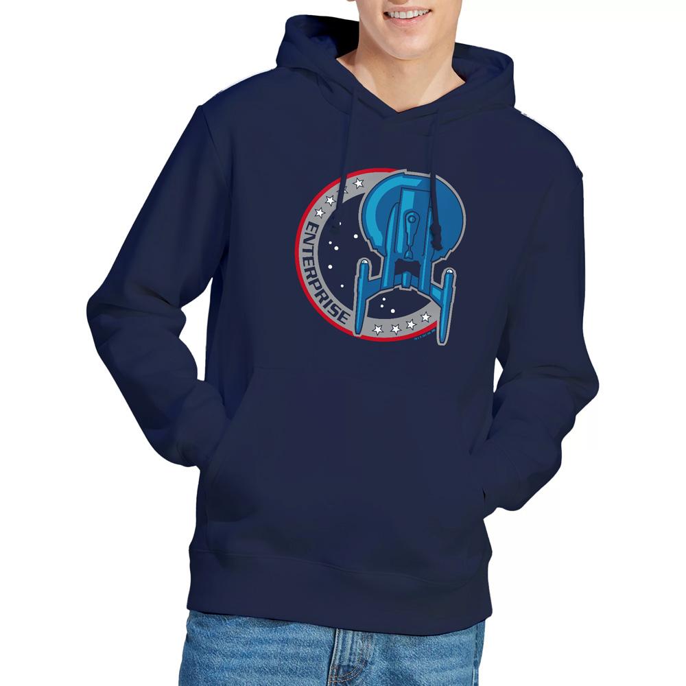 Star Trek Mens Enterprise Patch Hoodie