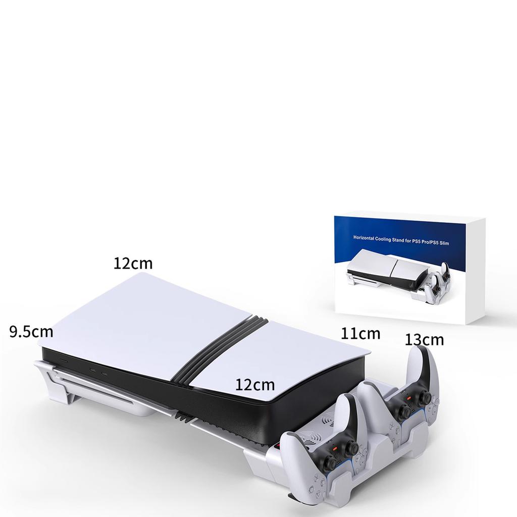 PS 5 Pro/PS 5 Slim Multi-Function Cooling Base Gaming Controller Docking Station Charging Accessories