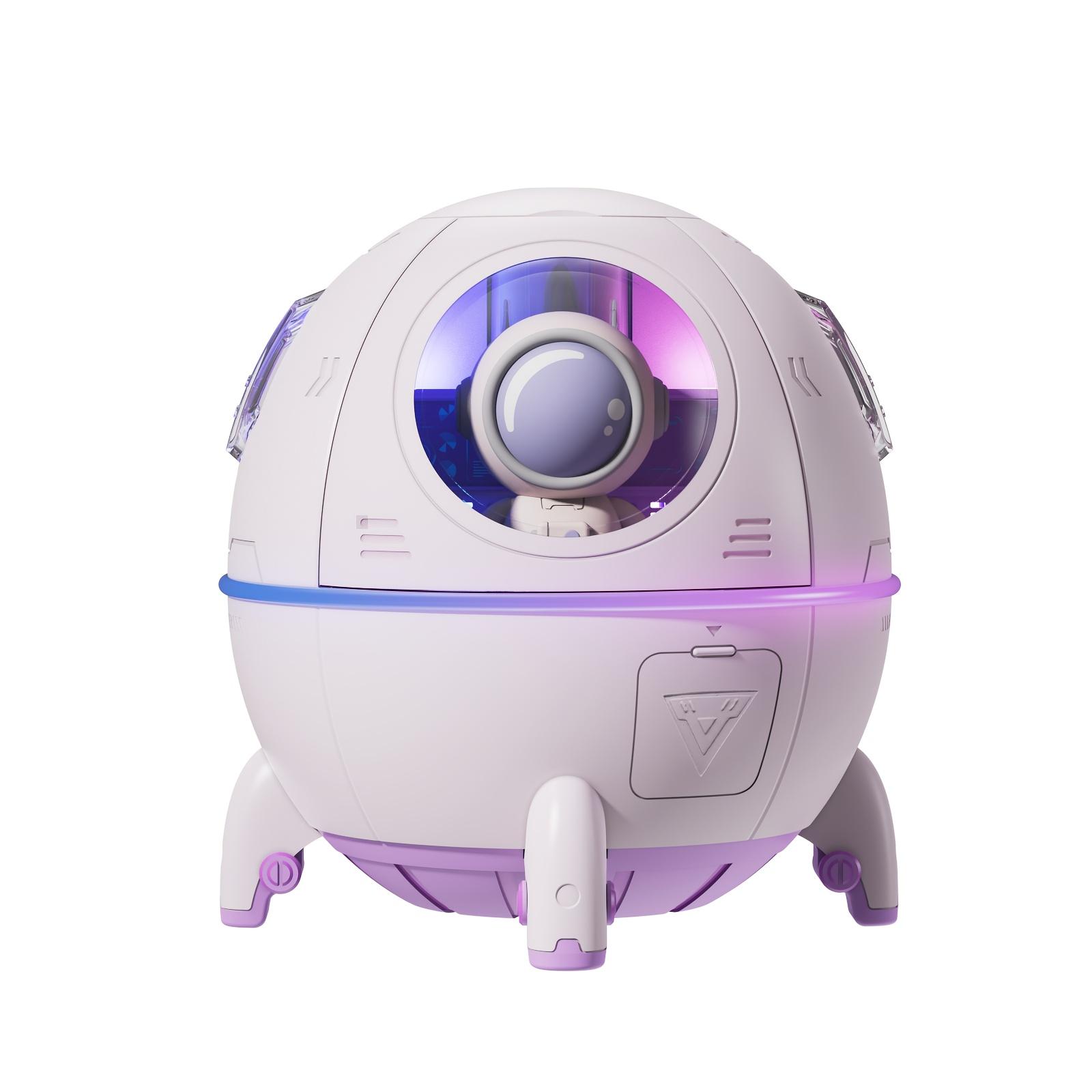 

Портативный мини-увлажнитель воздуха со светодиодной подсветкой 220 мл USB Cool Mist Space capsule Aroma Essential Oil H2O Diffuser Astronaut лавандовый