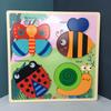 Children's Montessori Early Education Panel1-2-3Year-Old Baby Educational Wooden Puzzle Matching Toy Boys and Girls Grab