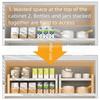 Expandable Adjustable Kitchen Organizer Space Saving Retractable Cabinet Shelf  Cabinet Internal