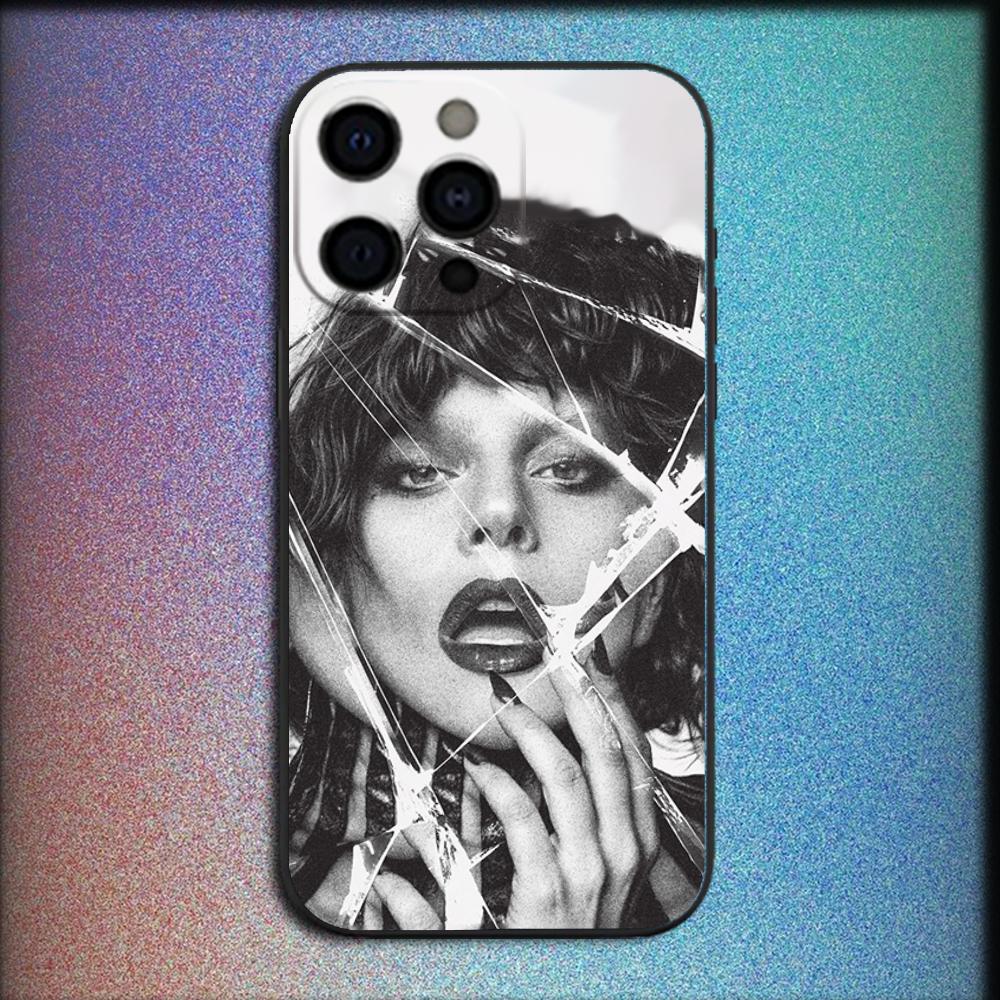 L-LADY GAGA MAYHEM Phone Case For iPhone 16,15,14,13,12,11,Pro,X,XS,Max,XR,Plus,Mini Soft Black Cover