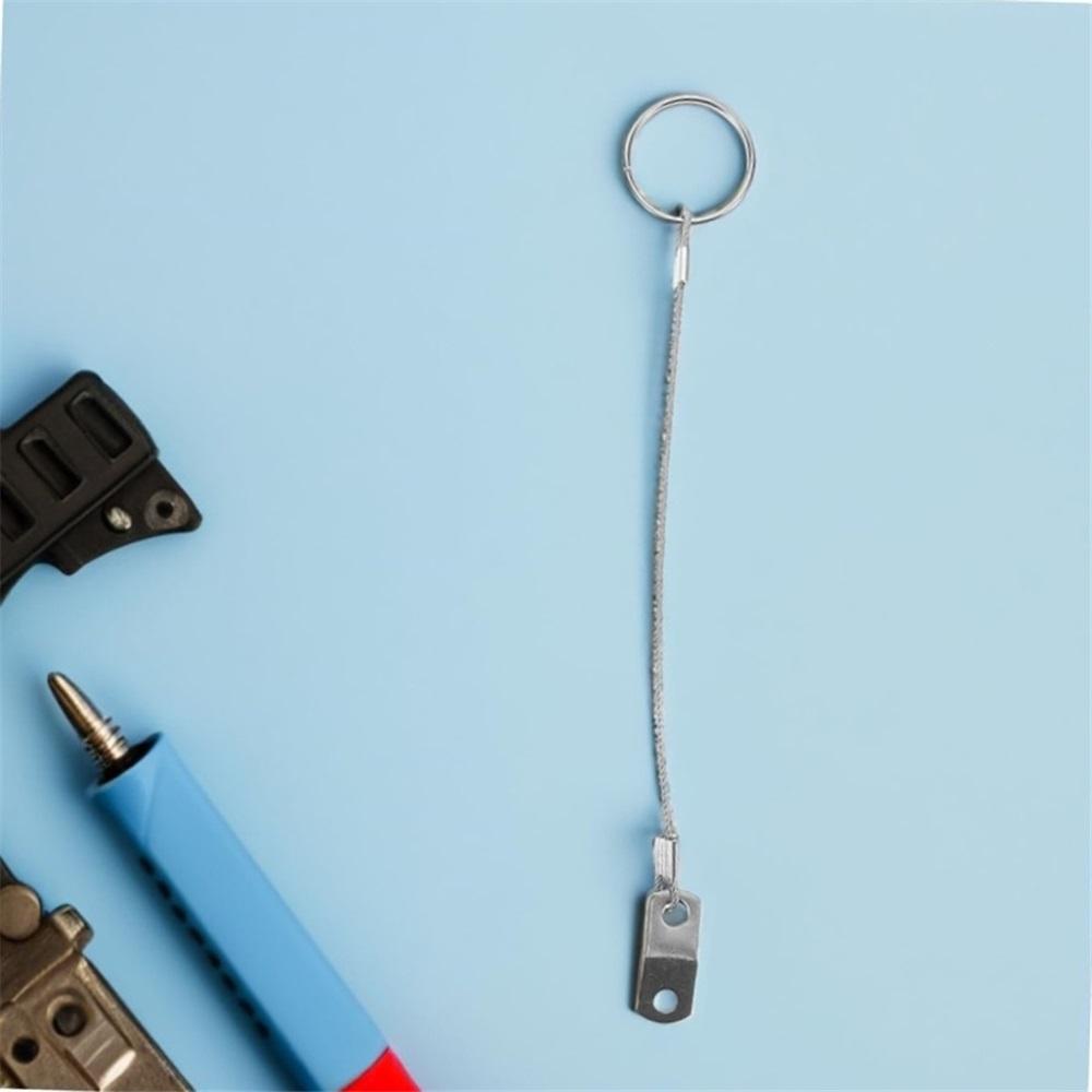 2 Pcs Stainless Steel 304 Lanyard Cable Safety Tether Wire For Loss Prevention 1 Loop With Quick Release Ring & Rubber Coating