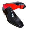 2025 Men's Red Sole Square Toe Lace-Up Height-Boost Business Casual Oxford Shoes for Weddings