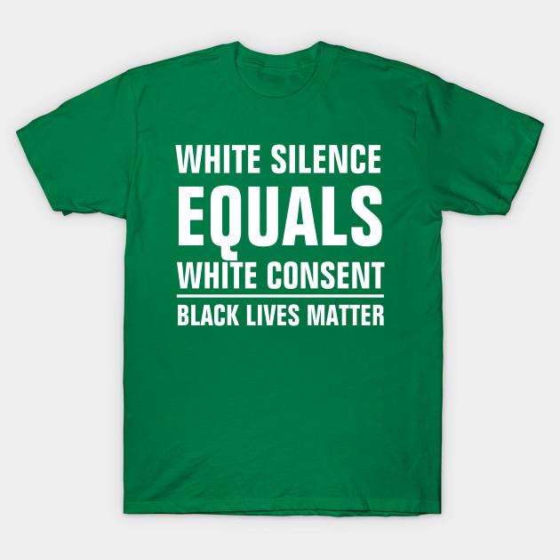 Unisex Fashion TShirt White Silence Equals White Consent Print TShirt Plus Size S-5XL T-Shirt 100%Cotton Tops O Neck Short Sleeve Tees