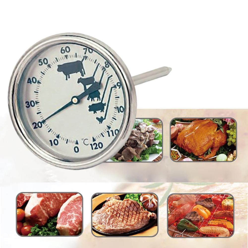 

2pcs Bimetal Grill Thermometer With 2-Inch Display For Accurate Temperature Monitoring From 90°F To 998°F Stainless Steel China Mainland